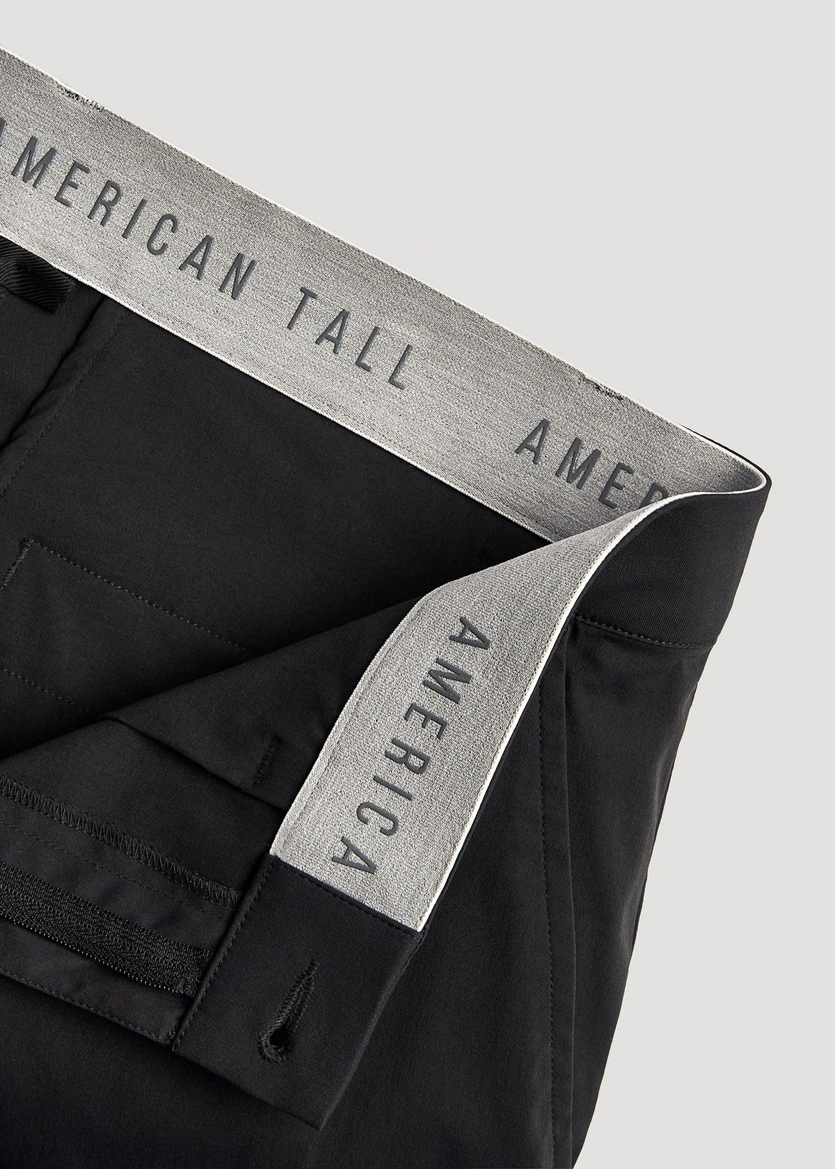 TAPERED FIT Traveler Chino Pants for Tall Men in Black