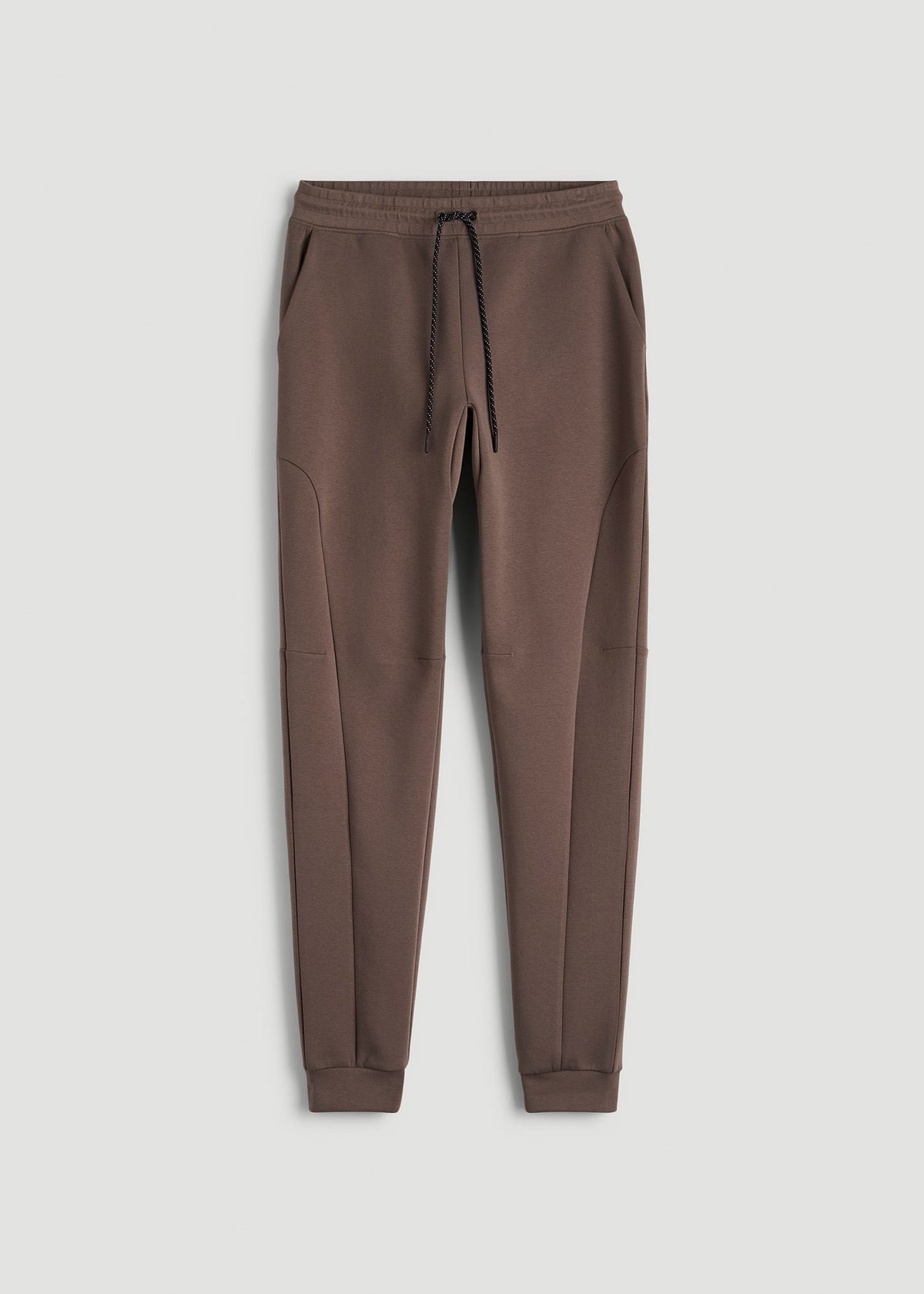 Tech Motion Fleece Joggers for Tall Men in Coffee Quartz