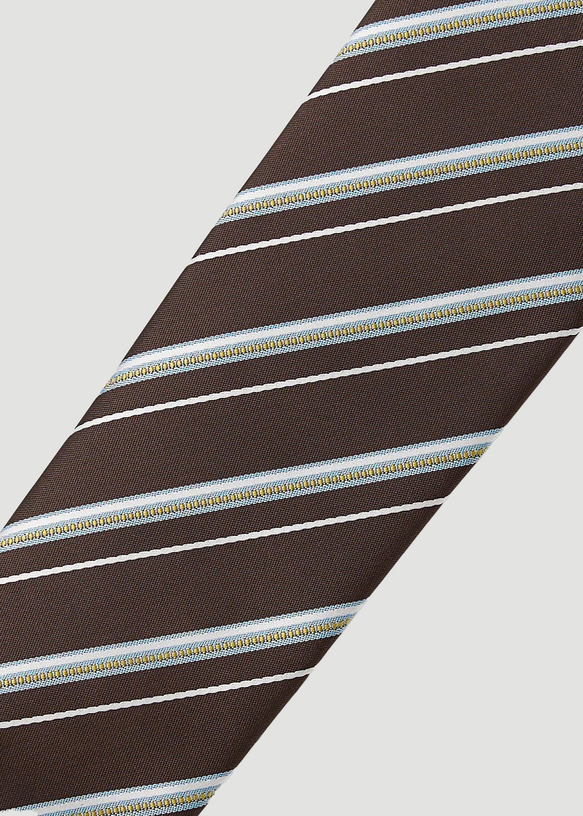 Dress Ties for Tall Men in Espresso Stripe