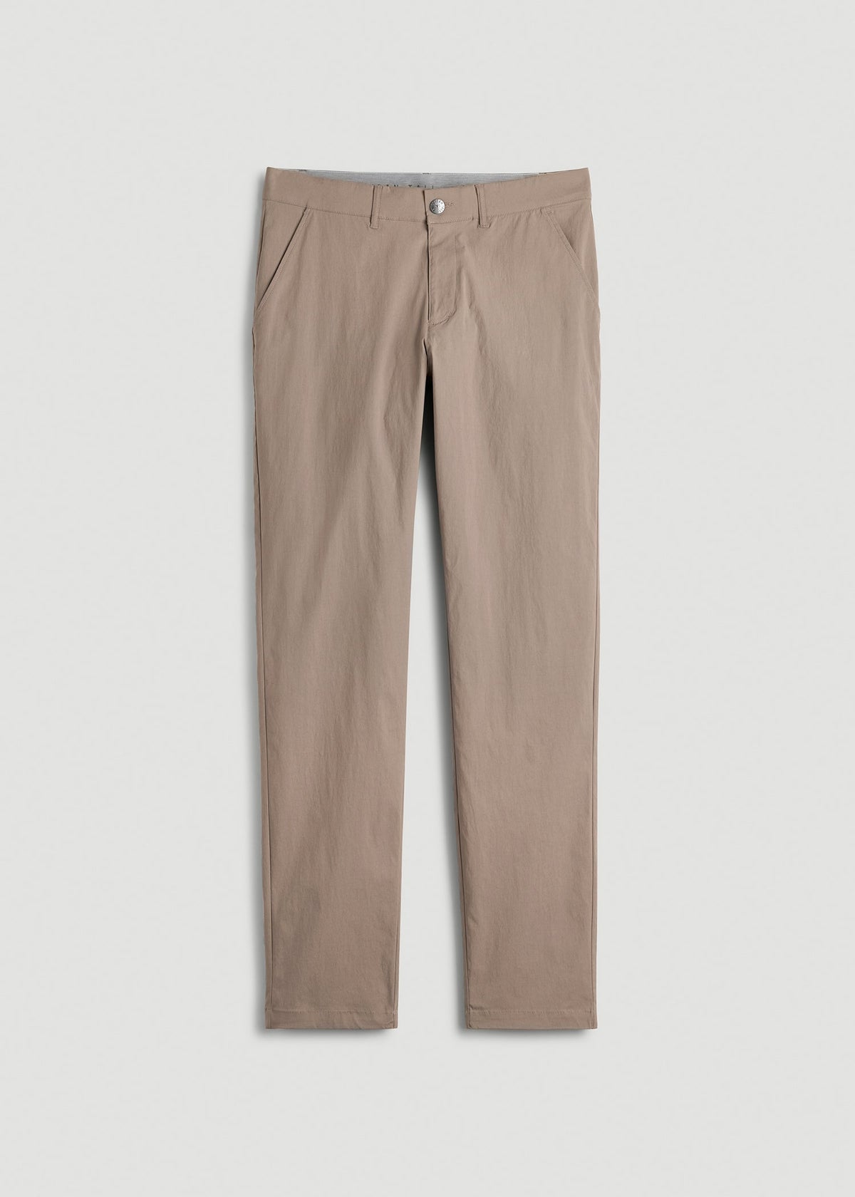 TAPERED FIT Traveler Chino Pants for Tall Men in Dark Sand