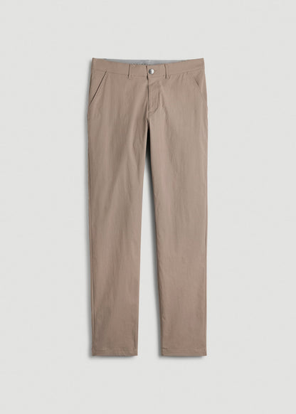 TAPERED FIT Traveler Chino Pants for Tall Men in Dark Sand