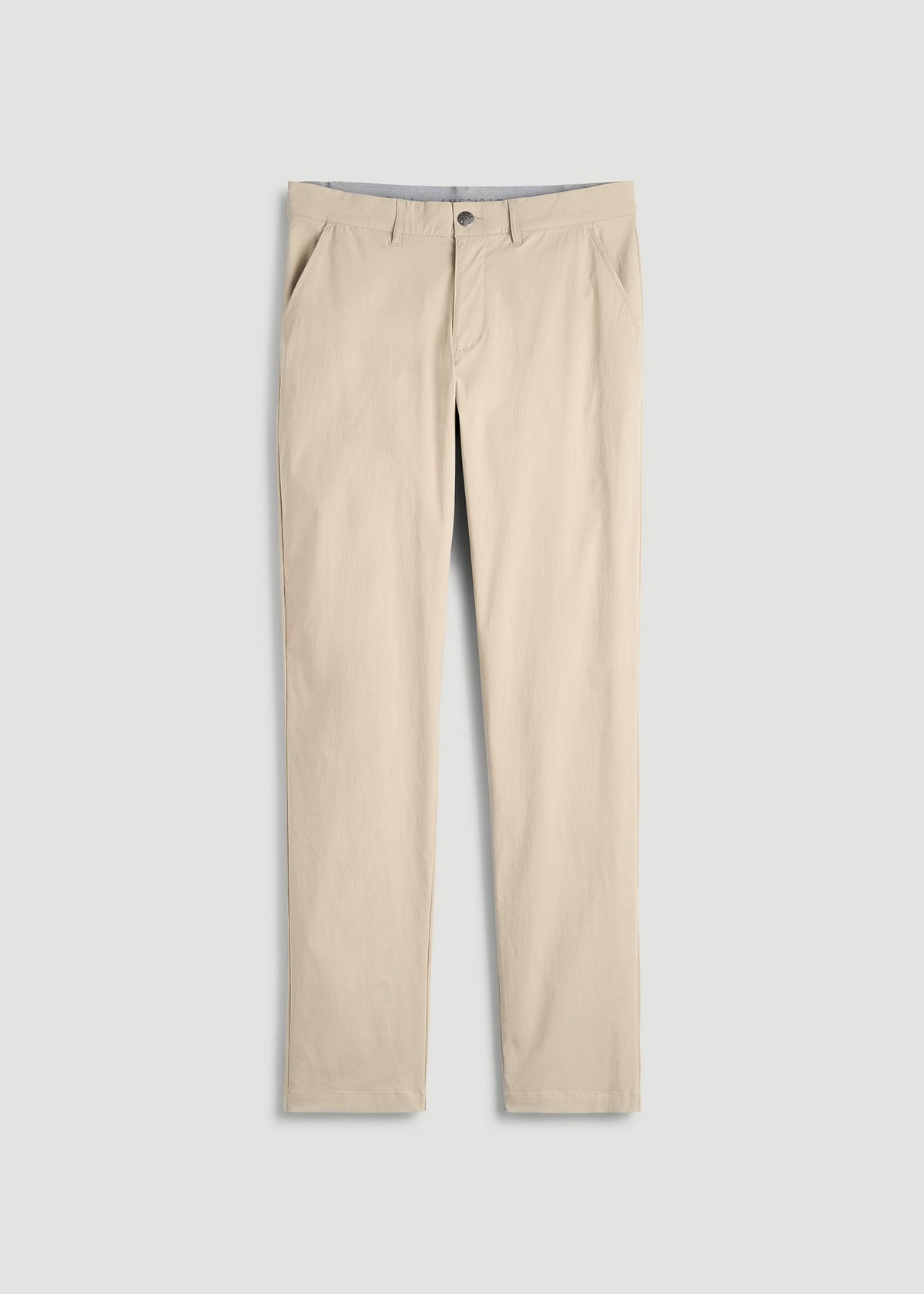 TAPERED FIT Traveler Chino Pants for Tall Men in Light Khaki
