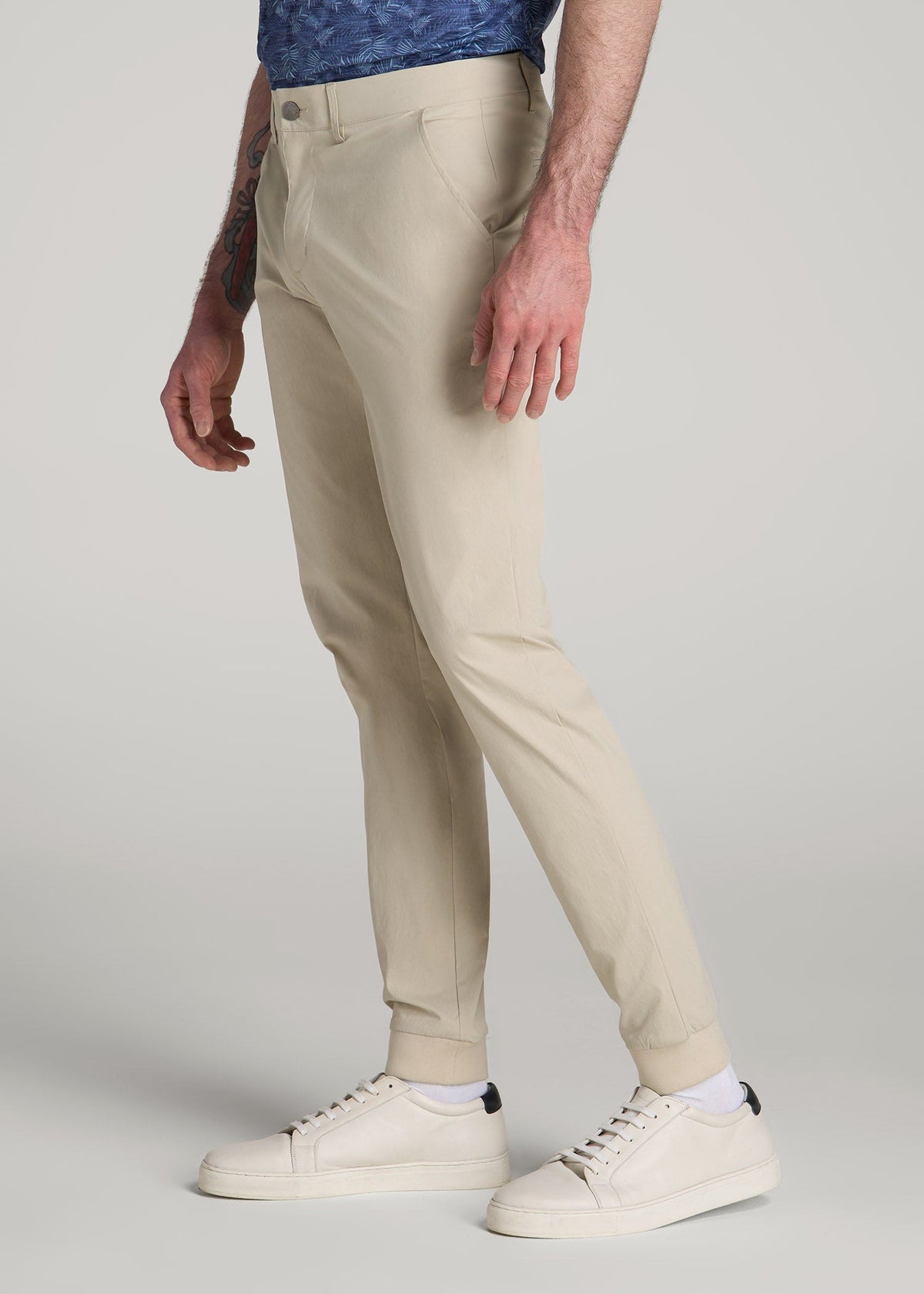 Traveler Joggers for Tall Men in Stone
