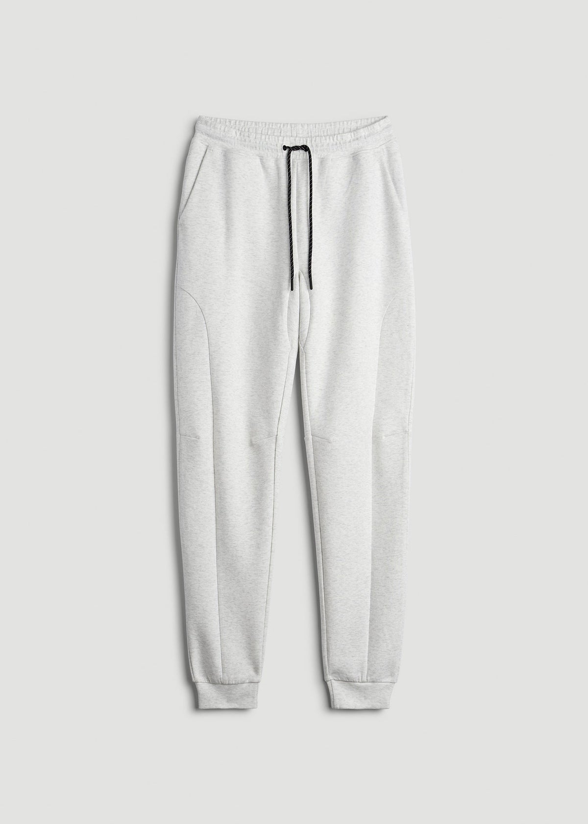 Tech Motion Fleece Joggers for Tall Men in Heather Frost