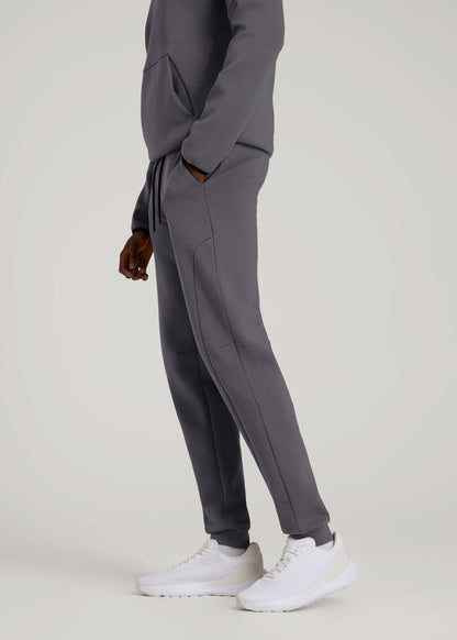 Tech Motion Fleece Joggers for Tall Men in Iron Grey