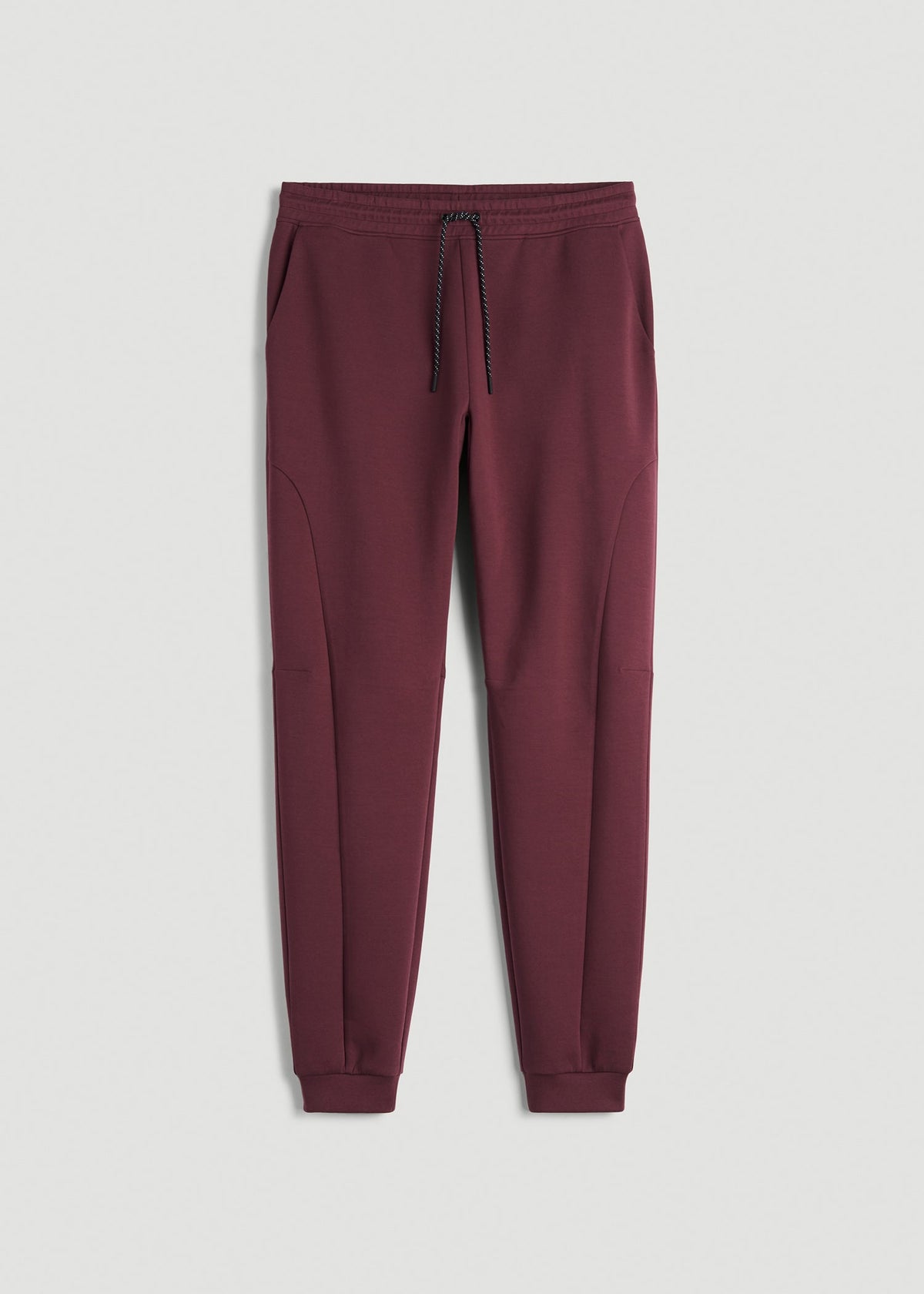 Tech Motion Fleece Joggers for Tall Men in Tawny Port