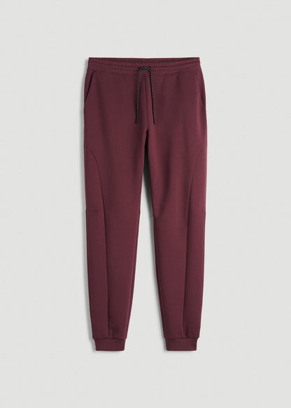 Tech Motion Fleece Joggers for Tall Men in Tawny Port