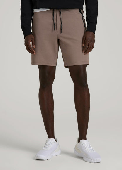 Tech Motion Fleece Shorts for Tall Men in Portobello