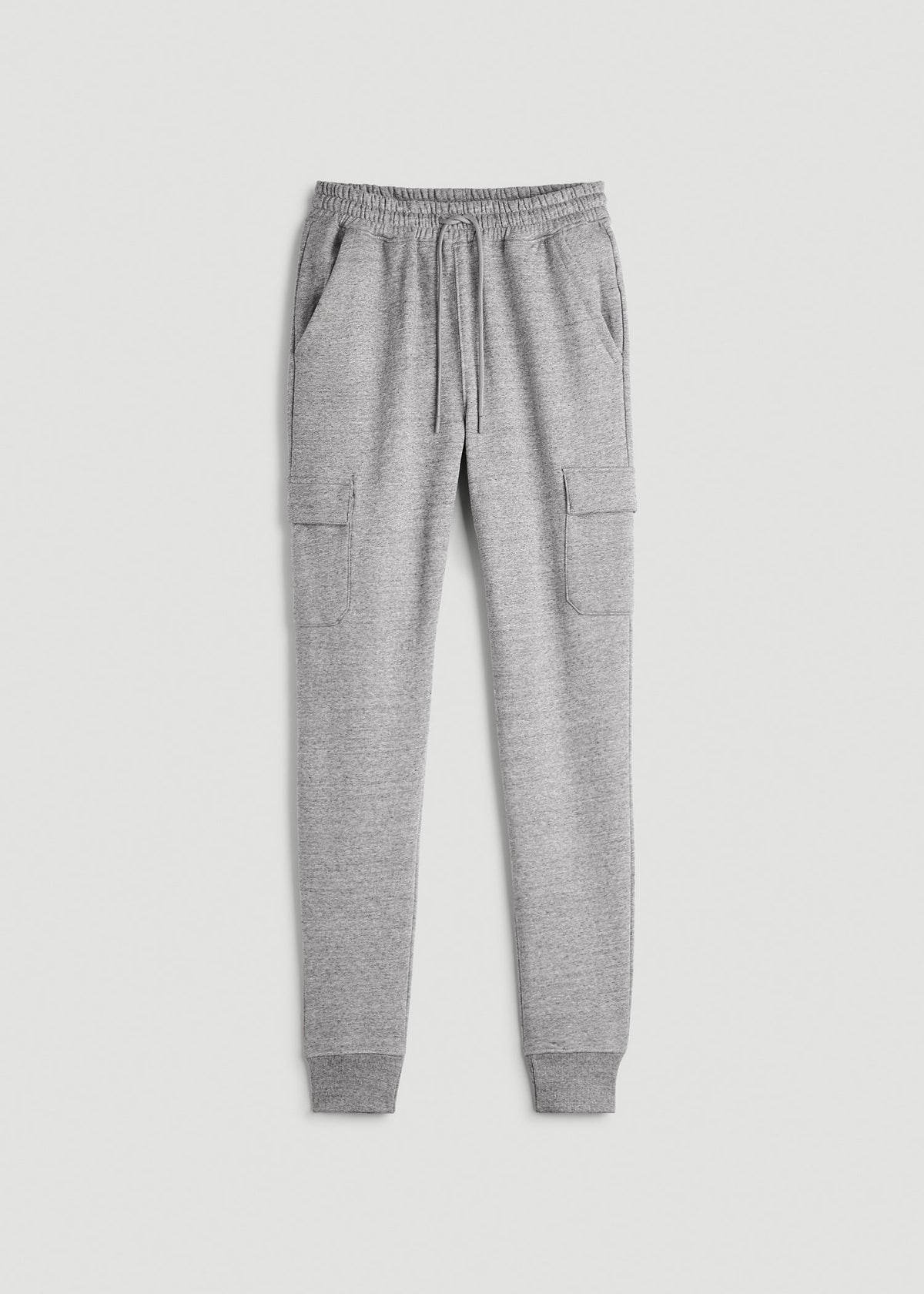 Wearever Fleece Cargo Jogger For Tall Men in Heather Grey