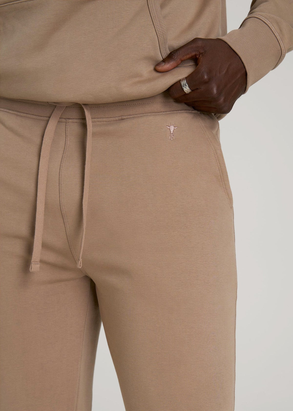 Wearever 2.0 Fleece Joggers for Tall Men in Woodsmoke