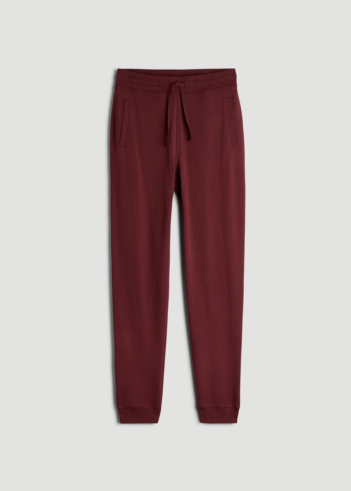 Wearever 2.0 French Terry Joggers for Tall Men in Red Ochre