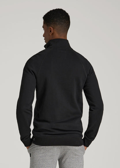 Wearever 2.0 French Terry Quarter-Zip Sweatshirt for Tall Men in Black
