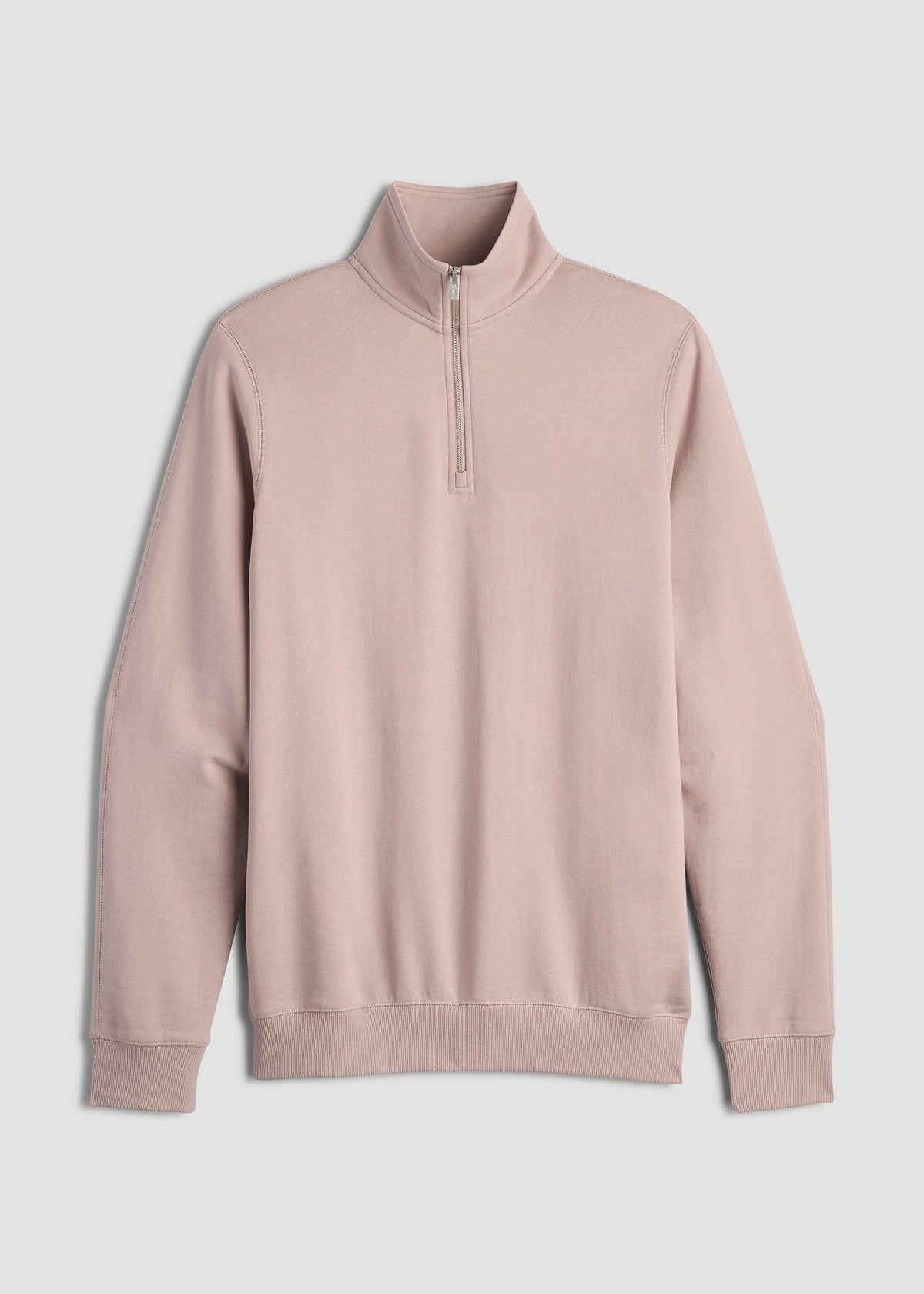 Wearever 2.0 French Terry Quarter-Zip Sweatshirt for Tall Men in Desert Rose