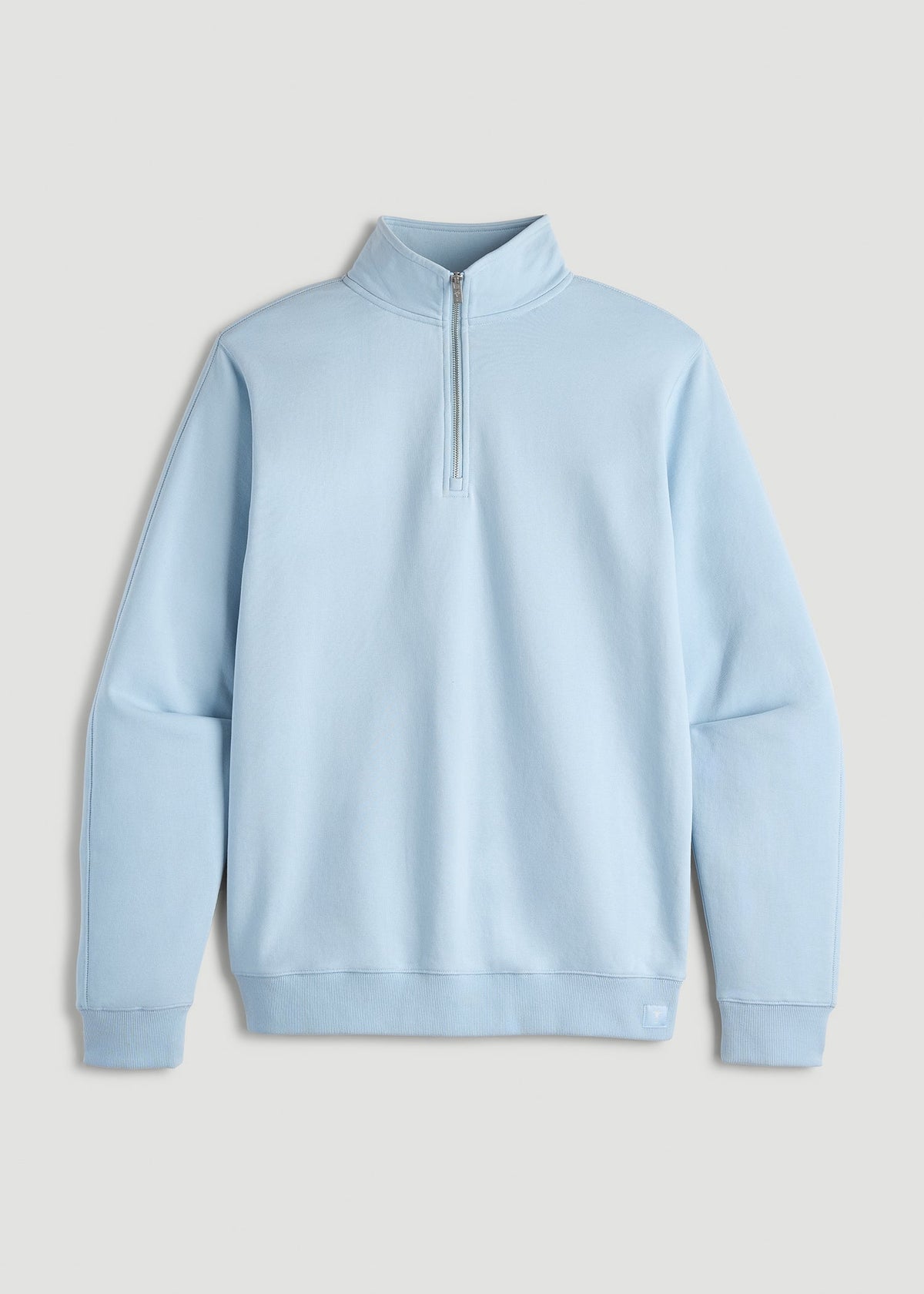 Wearever 2.0 French Terry Quarter-Zip Tall Men's Sweatshirt in Ice Blue