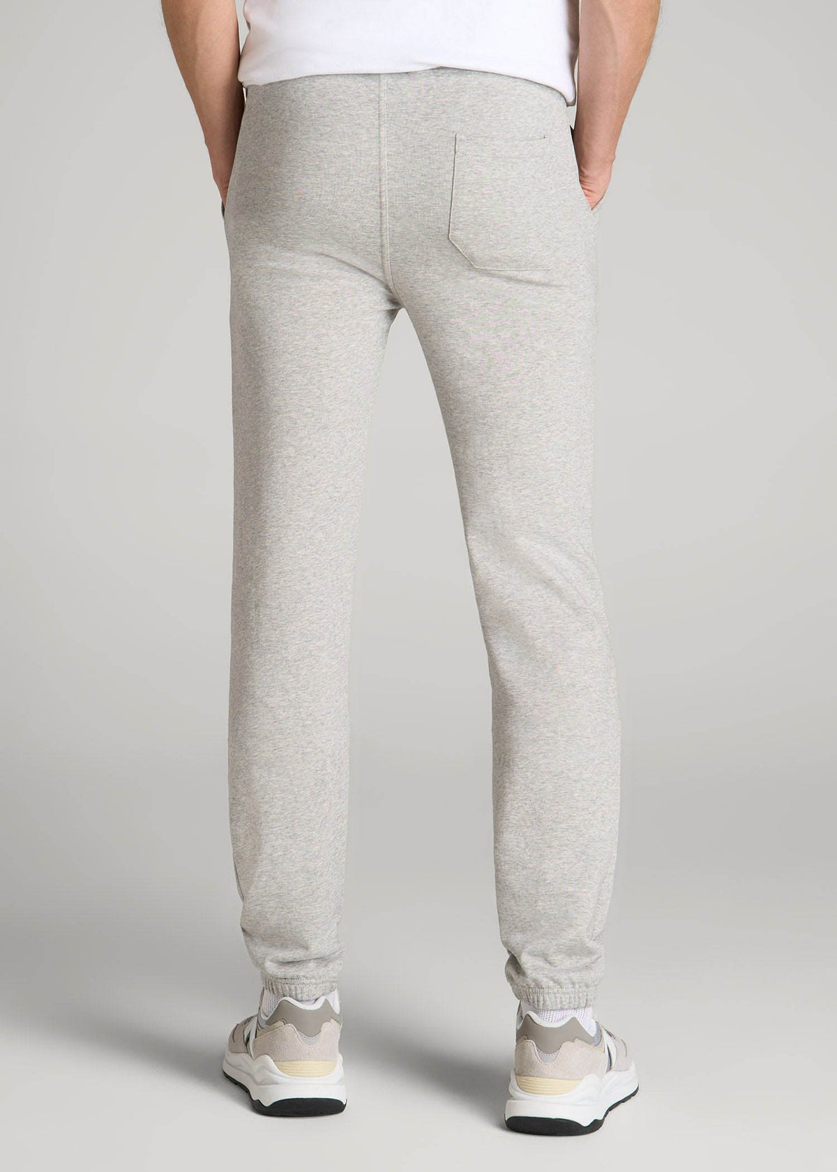 Wearever French Terry Sweatpants for Tall Men in Grey Mix