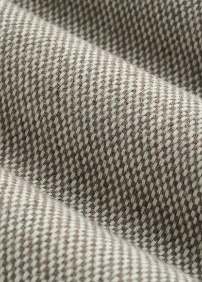 Wool Blend Blazer for Tall Men in Taupe Basketweave