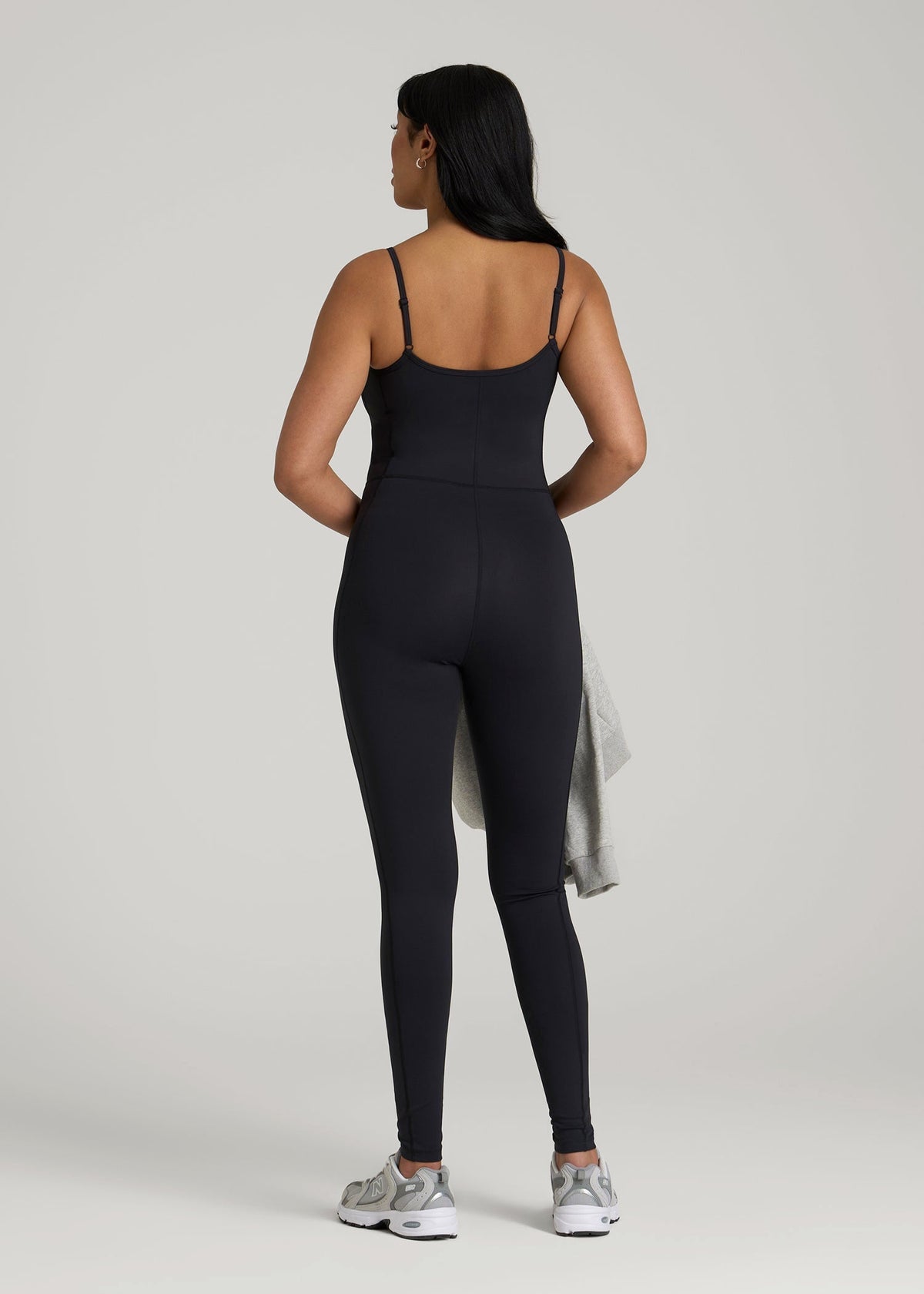 Balance Spaghetti Strap Jumpsuit for Tall Women in Black
