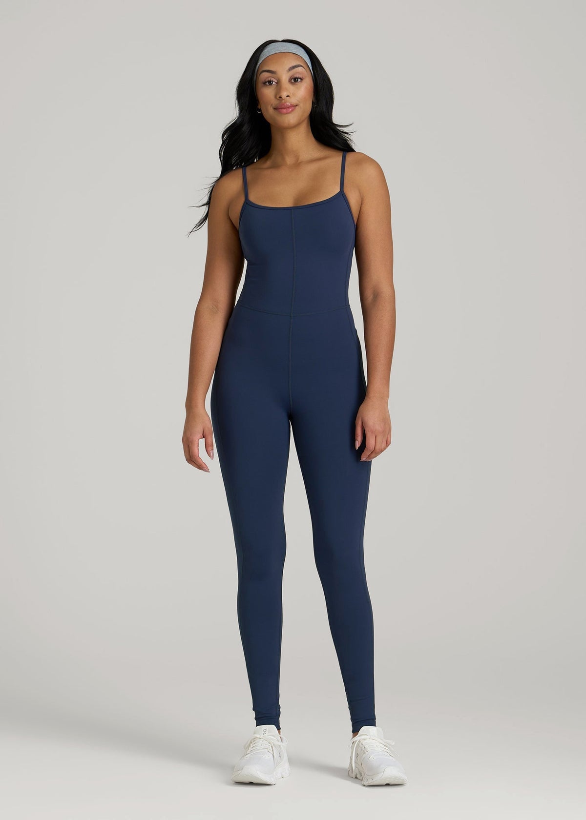 Balance Spaghetti Strap Jumpsuit for Tall Women in Regal Blue
