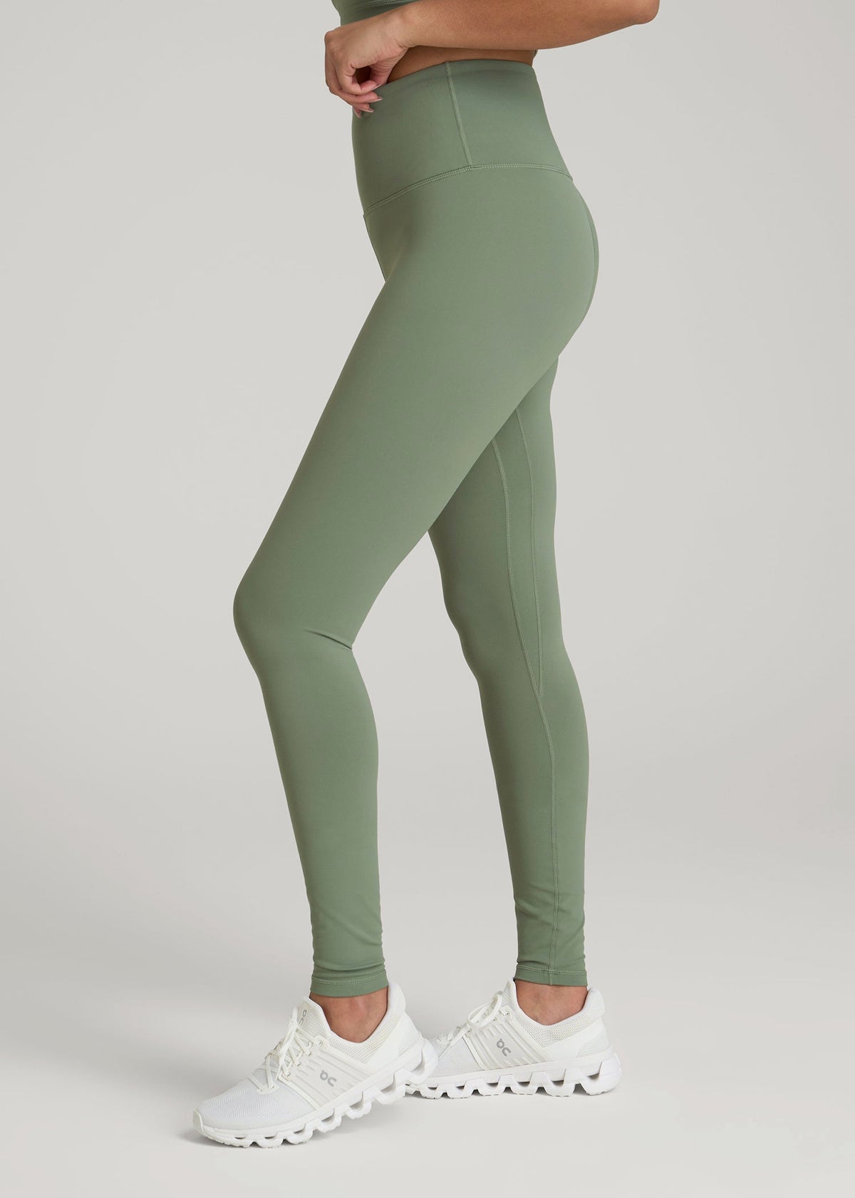 Balance High-Rise Leggings for Tall Women in Dark Seagrass