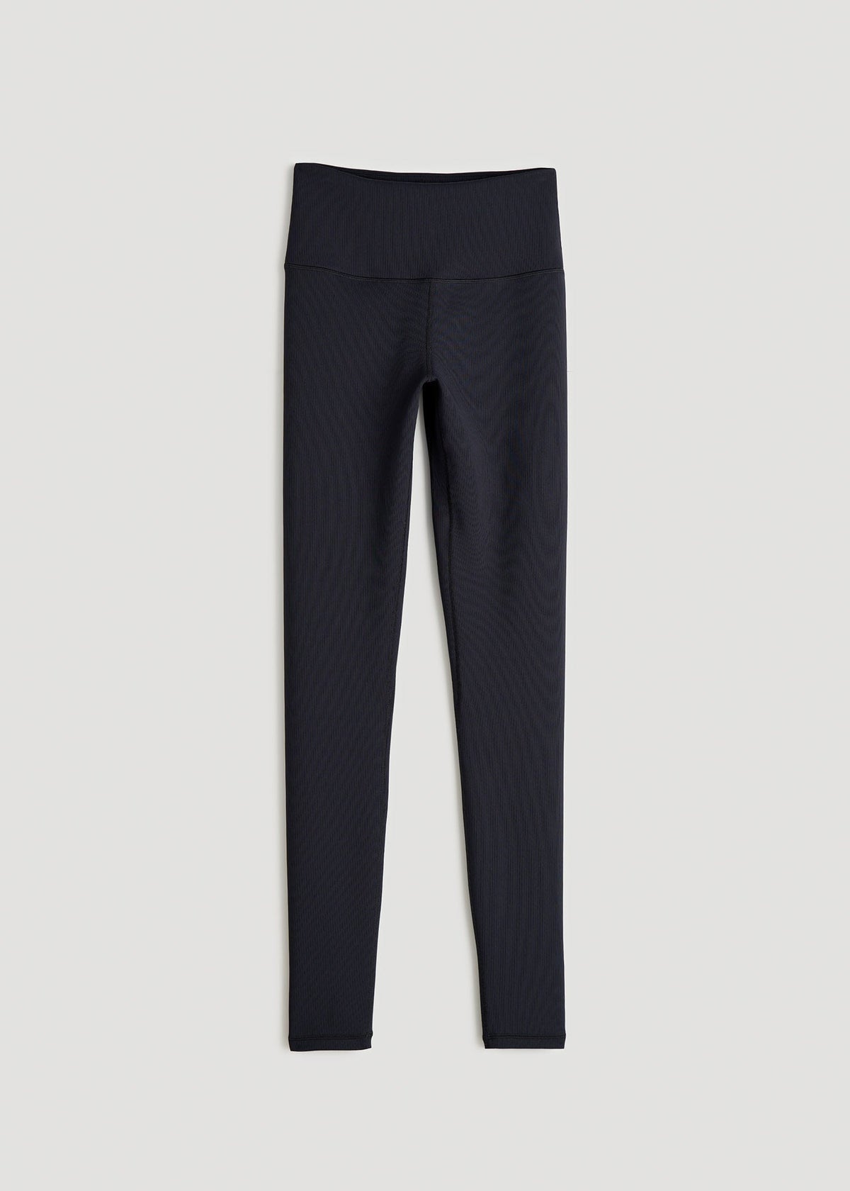 Balance High-Rise Leggings for Tall Women in Ribbed Black
