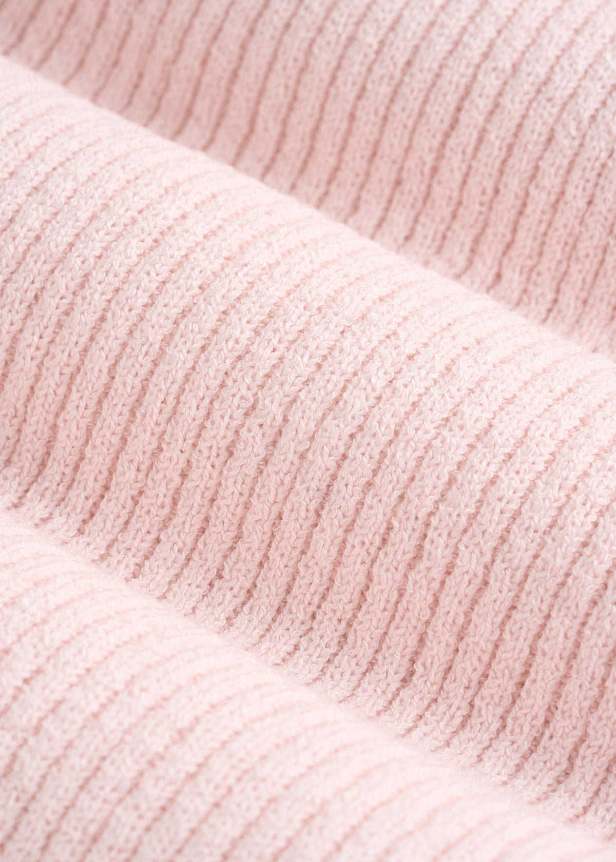 Boucle Knit Tank for Tall Women in Barely Pink