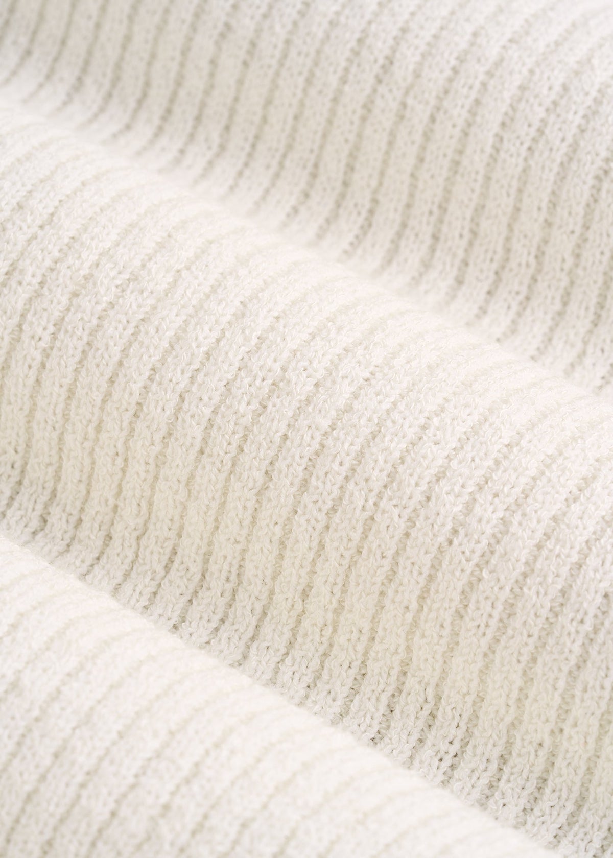 Boucle Knit Tank for Tall Women in Star White