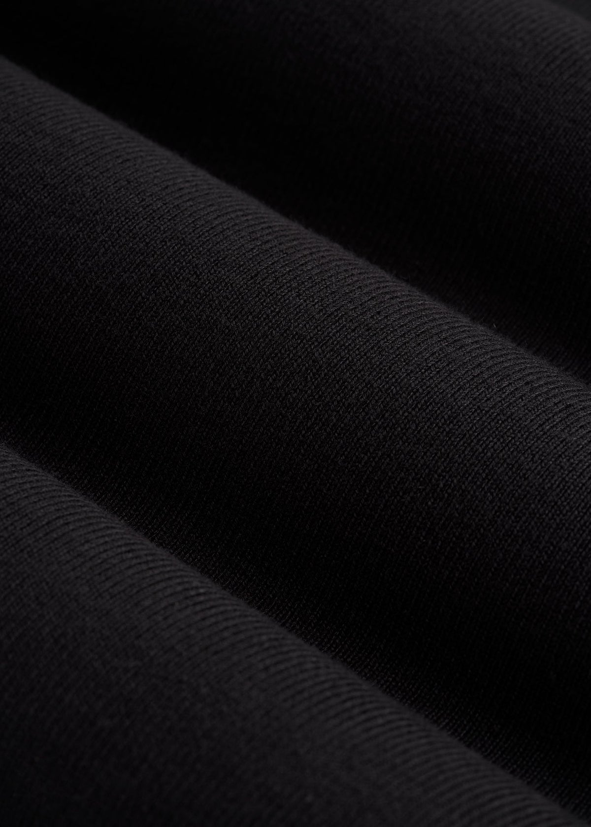 Cropped Knit Tee for Tall Women in Black