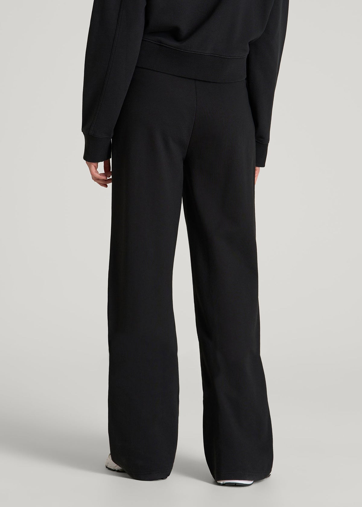Everyday Terry Midrise Wide-Leg Pants for Tall Women in Black