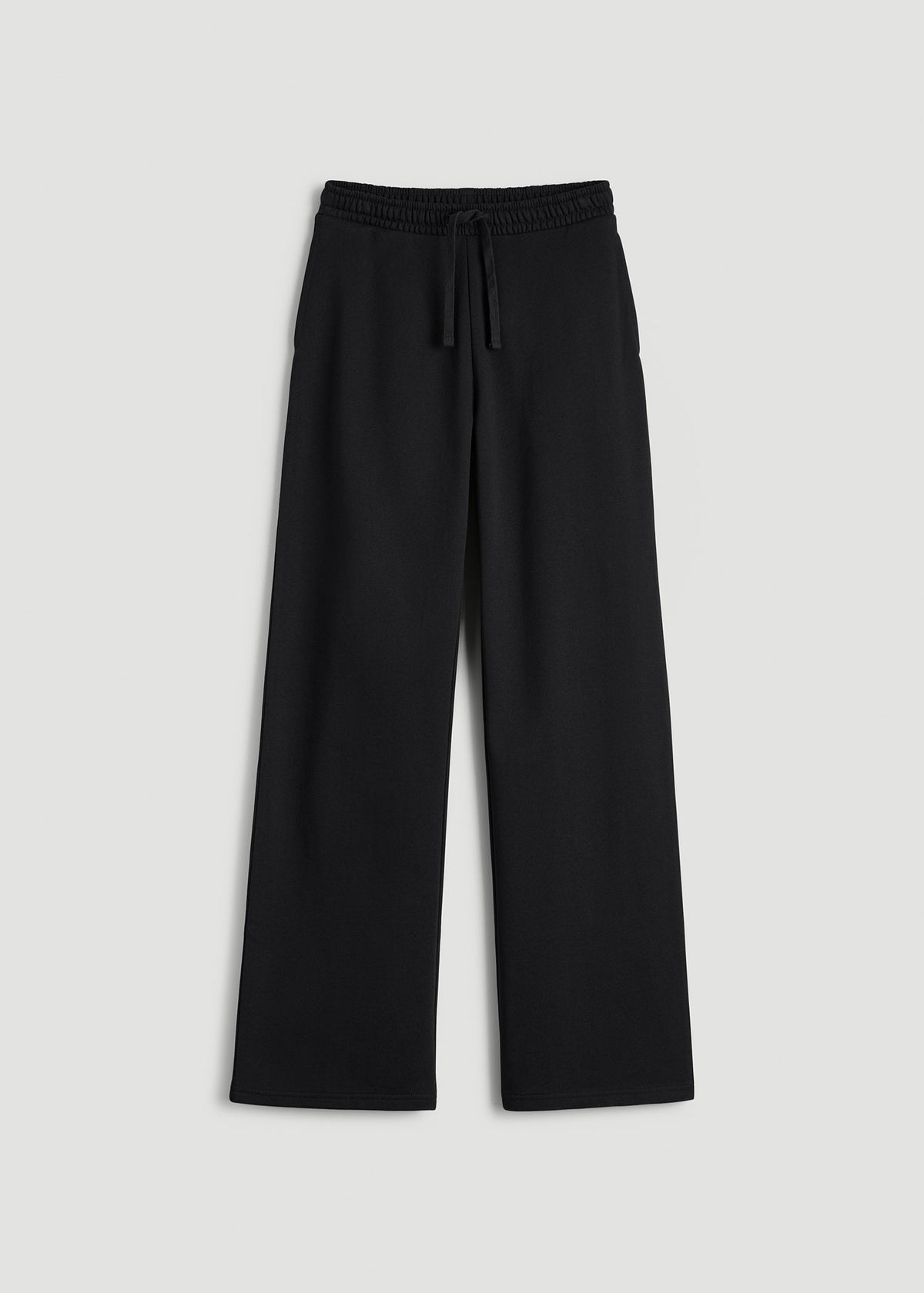 Everyday Terry Midrise Wide-Leg Pants for Tall Women in Black