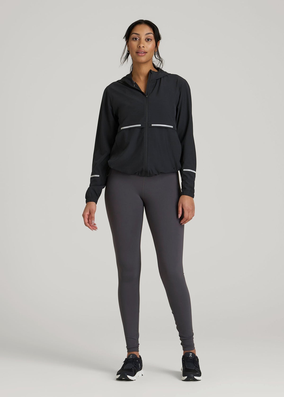 Featherweight Packable Jacket for Tall Women in Black