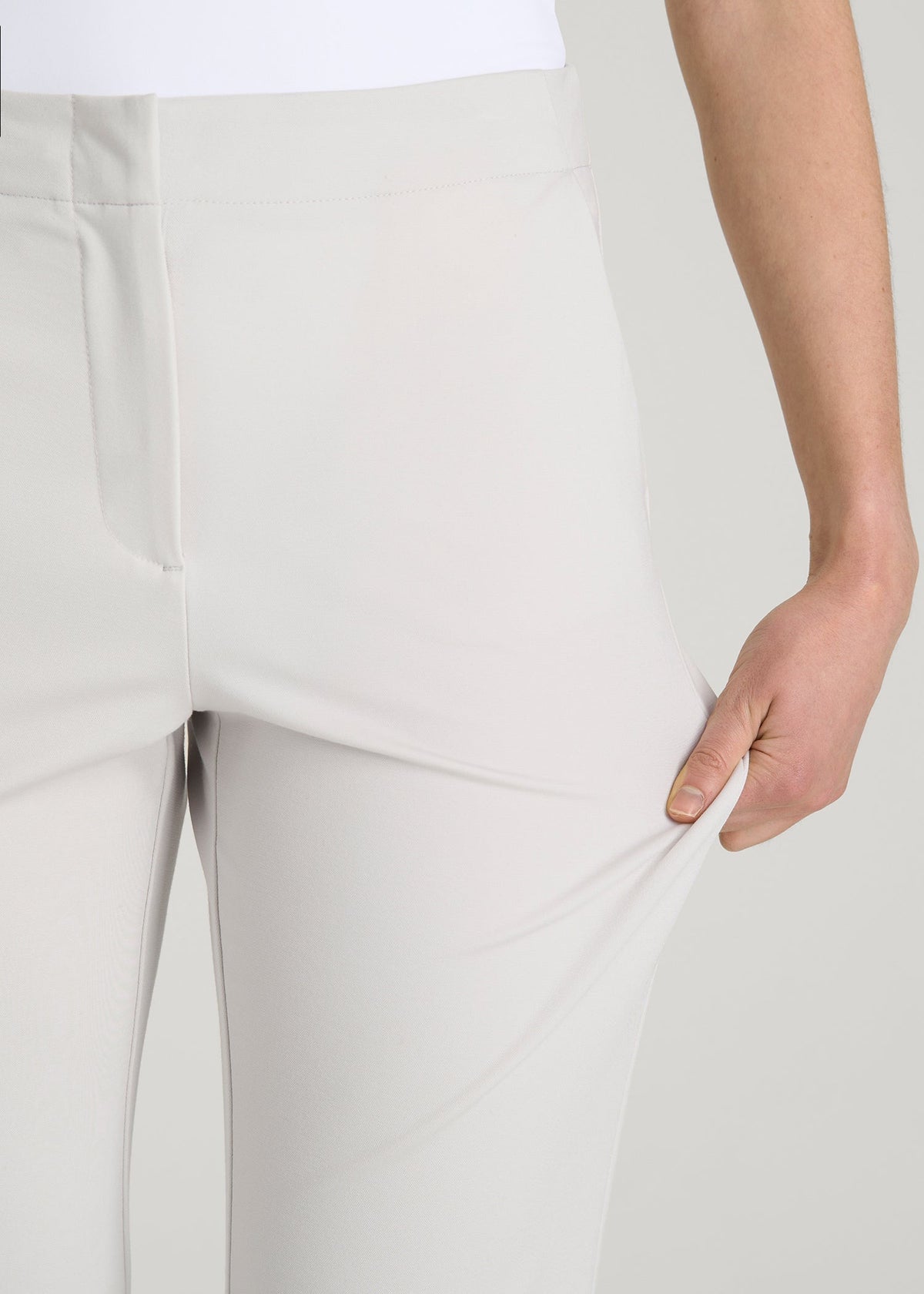 Freedom Flex Flare Dress Pants for Tall Women in White Sand
