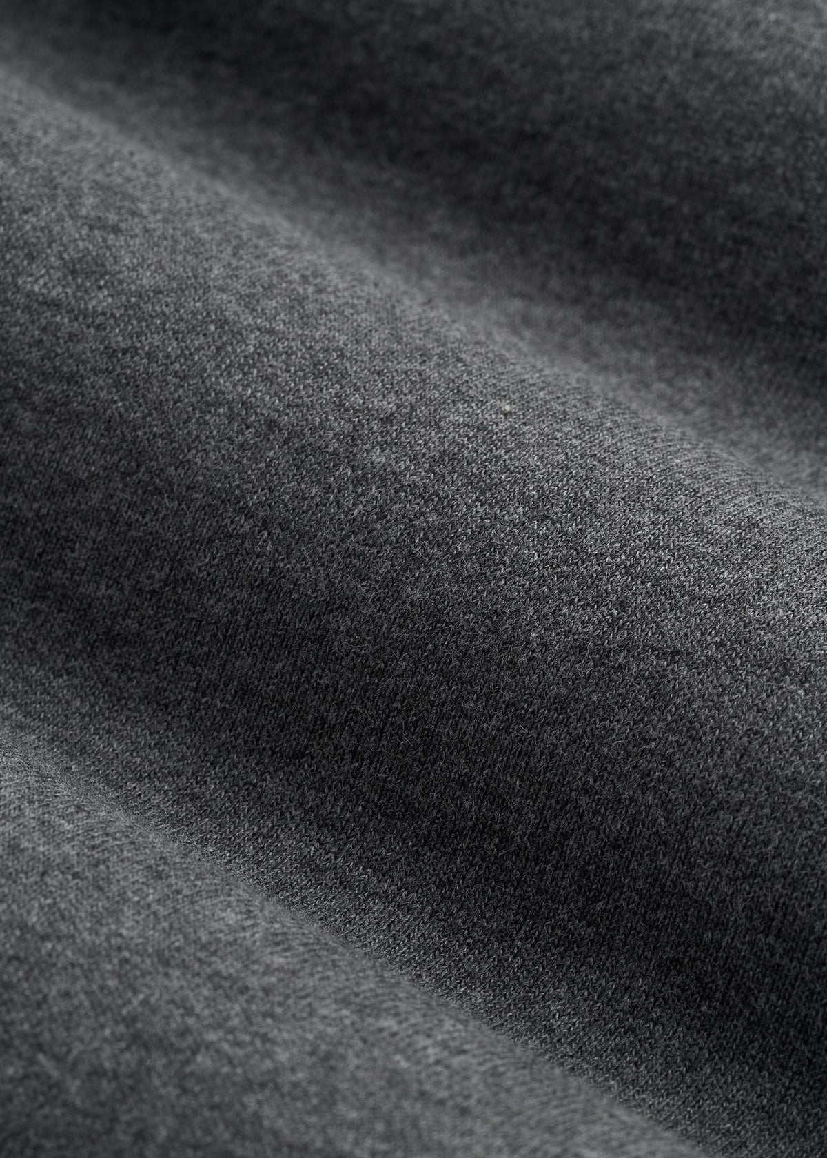 French Terry Crewneck Sweatshirt for Tall Women in Charcoal Mix