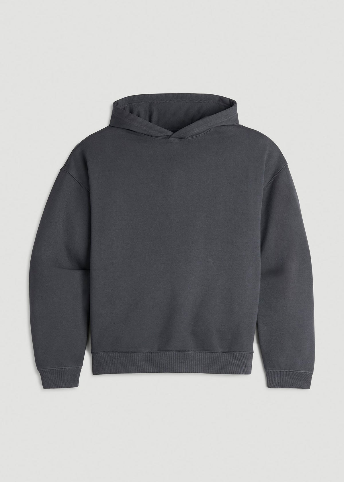 Garment Dyed Hoodie for Tall Women in Charcoal Rinse