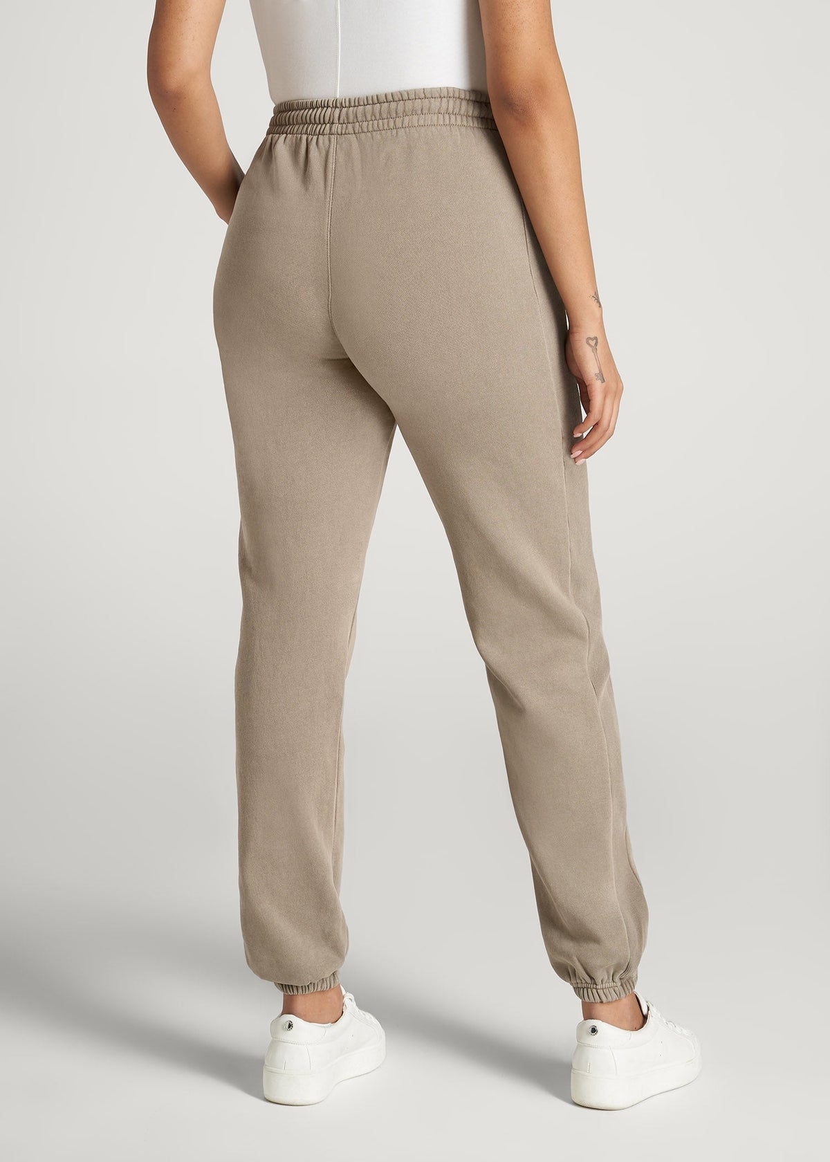 Wearever Fleece Regular Fit Sweatpants for Tall Women in Khaki