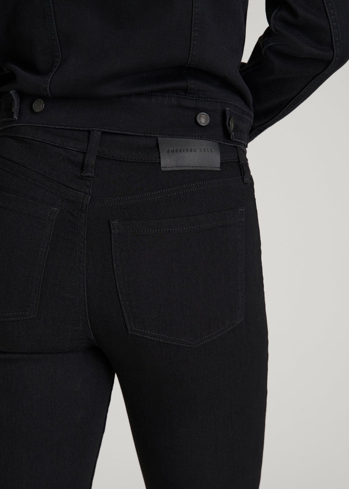 Georgia High-Rise Skinny Jeans for Tall Women in Optimum Black