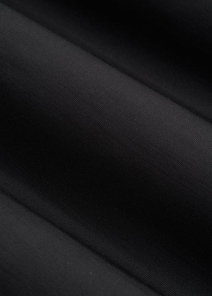 Long Sleeve Quarter-Zip Pullover for Tall Women in Black