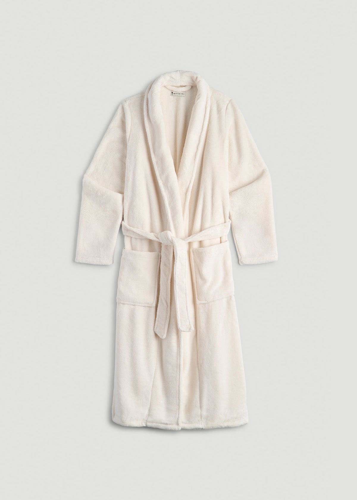 Lounge Robe for Tall Women in White Alyssum