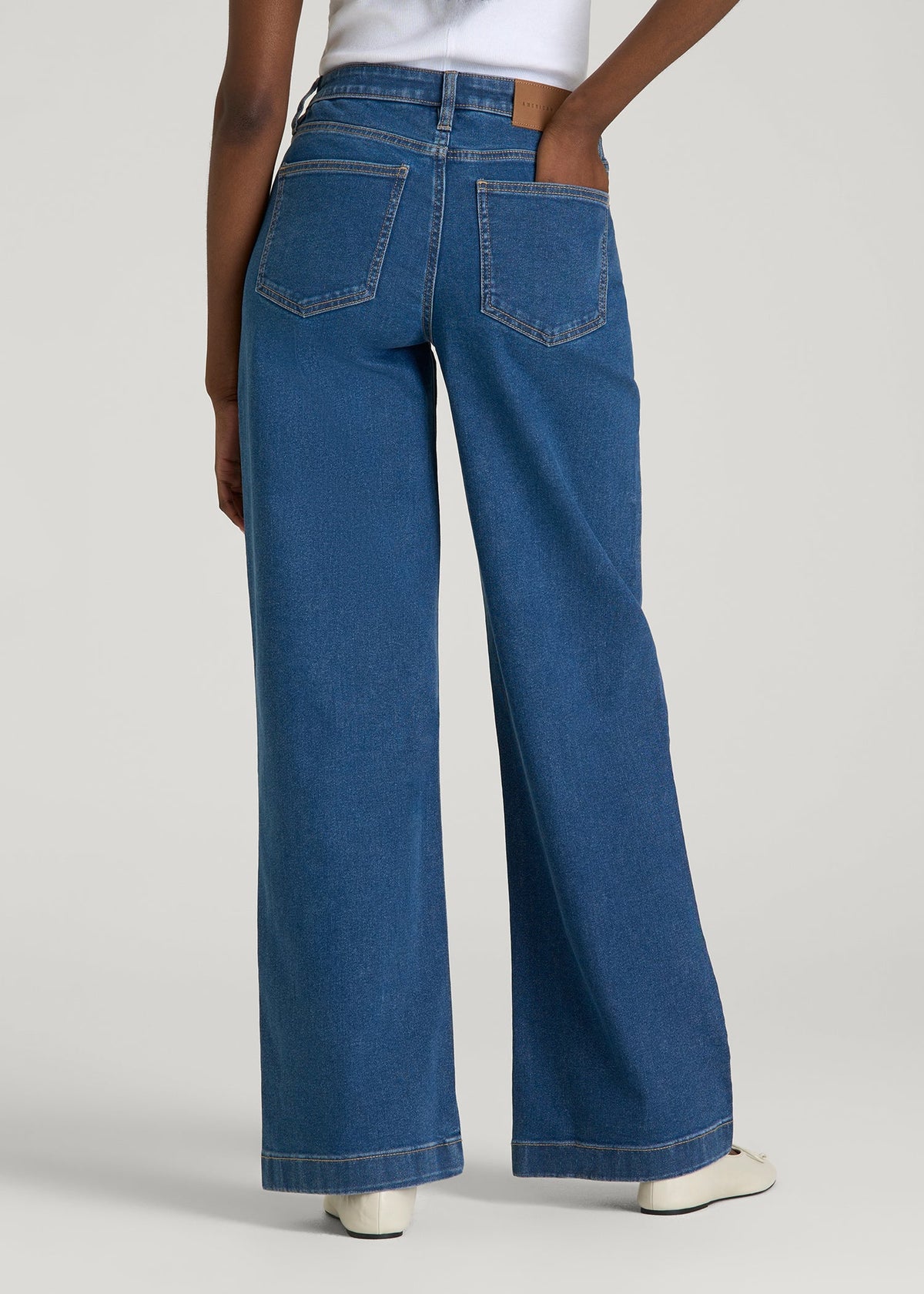 Luna High-Rise Wide-Leg Jeans for Tall Women in New Colorado Blue