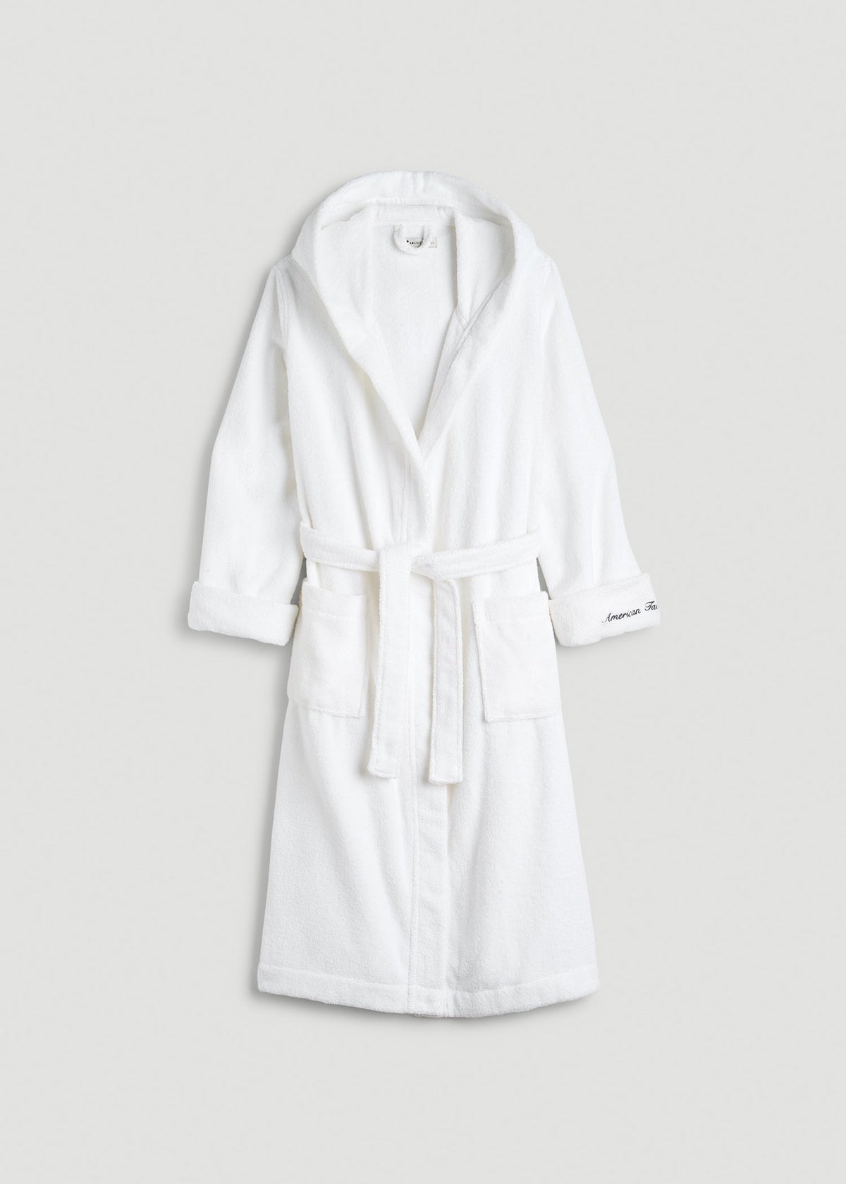 Luxe Zero Twist Cotton Hotel Robe for Tall Women in White