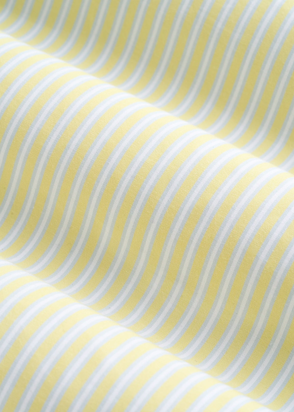 Oversized Poplin Button Shirt for Tall Women in Lemon Drop Stripe