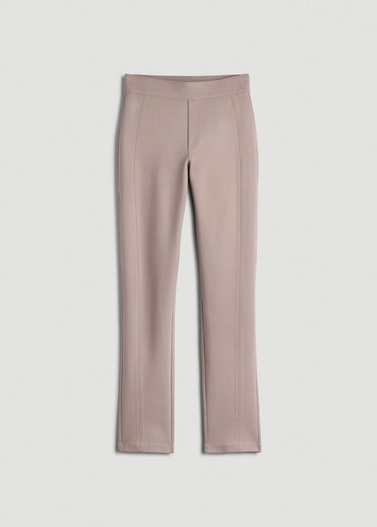 Pull-on Slim Dress Pants for Tall Women in Truly Taupe