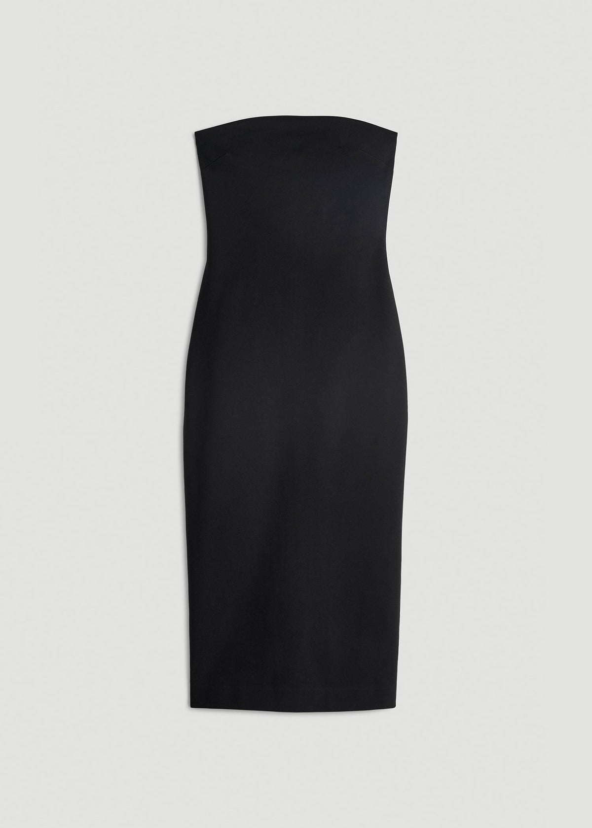 Flex Ponte Fitted Bustier Dress for Tall Women in Black