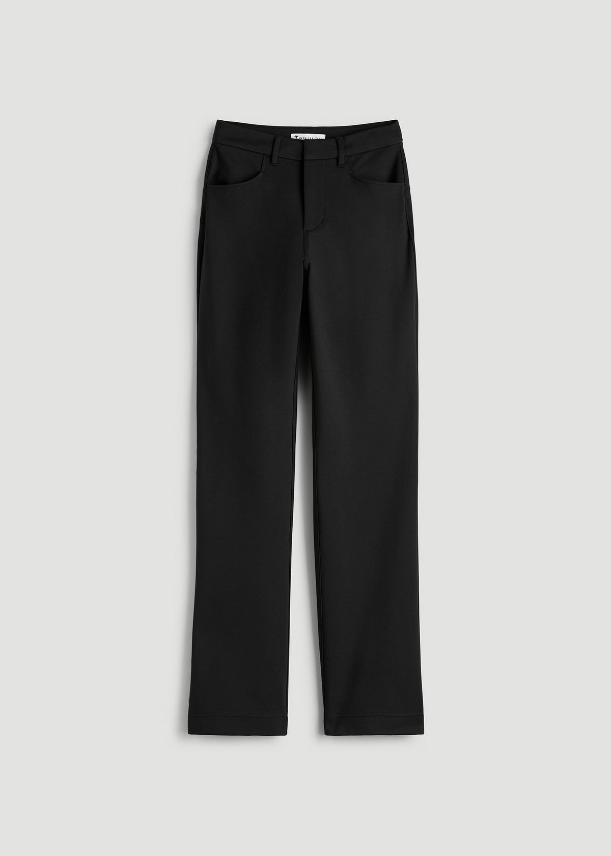 Flex Ponte Straight Leg Pants for Tall Women in Black