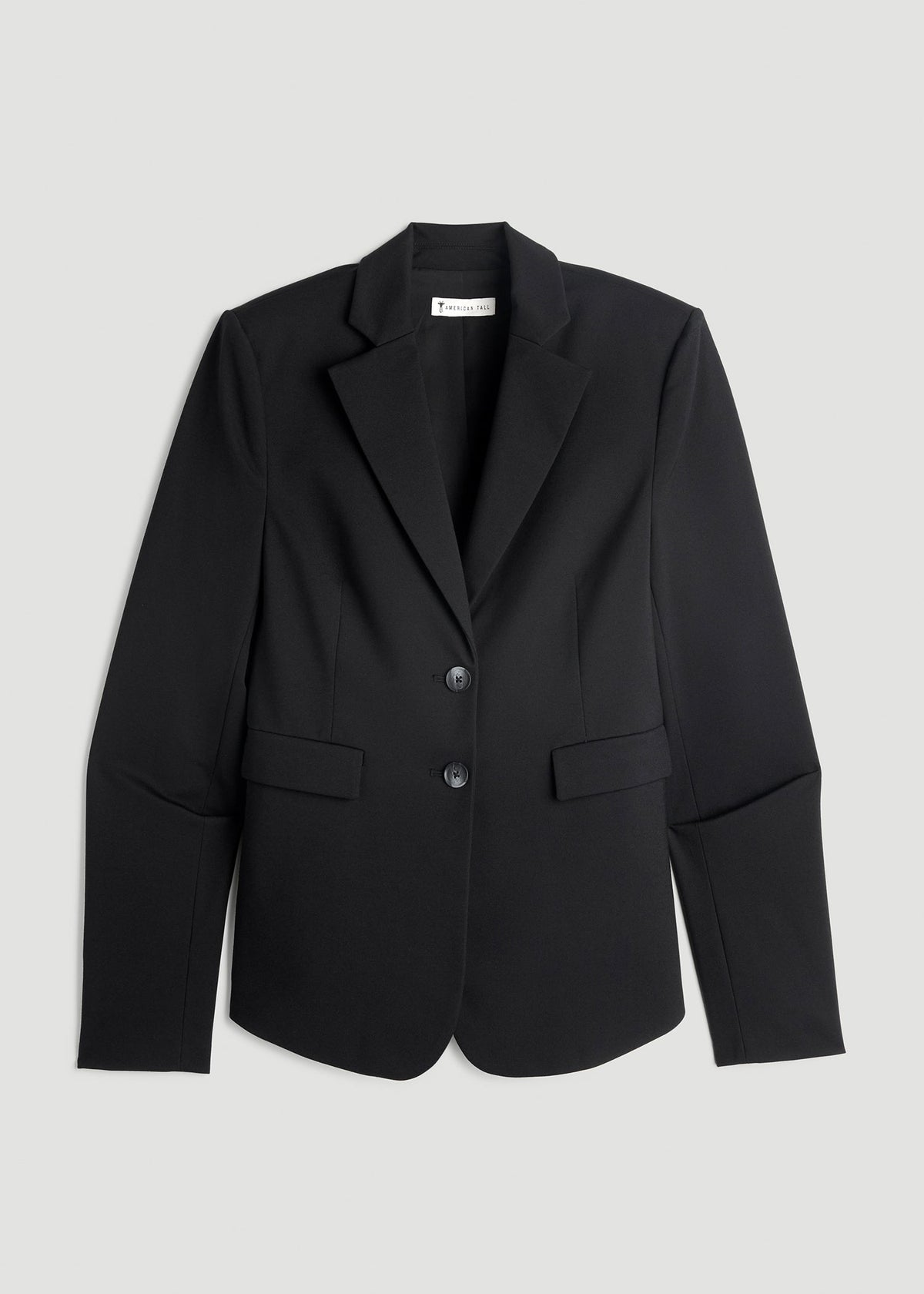 Freedom Flex Two-Button Slim-Fit Blazer for Tall Women in Black