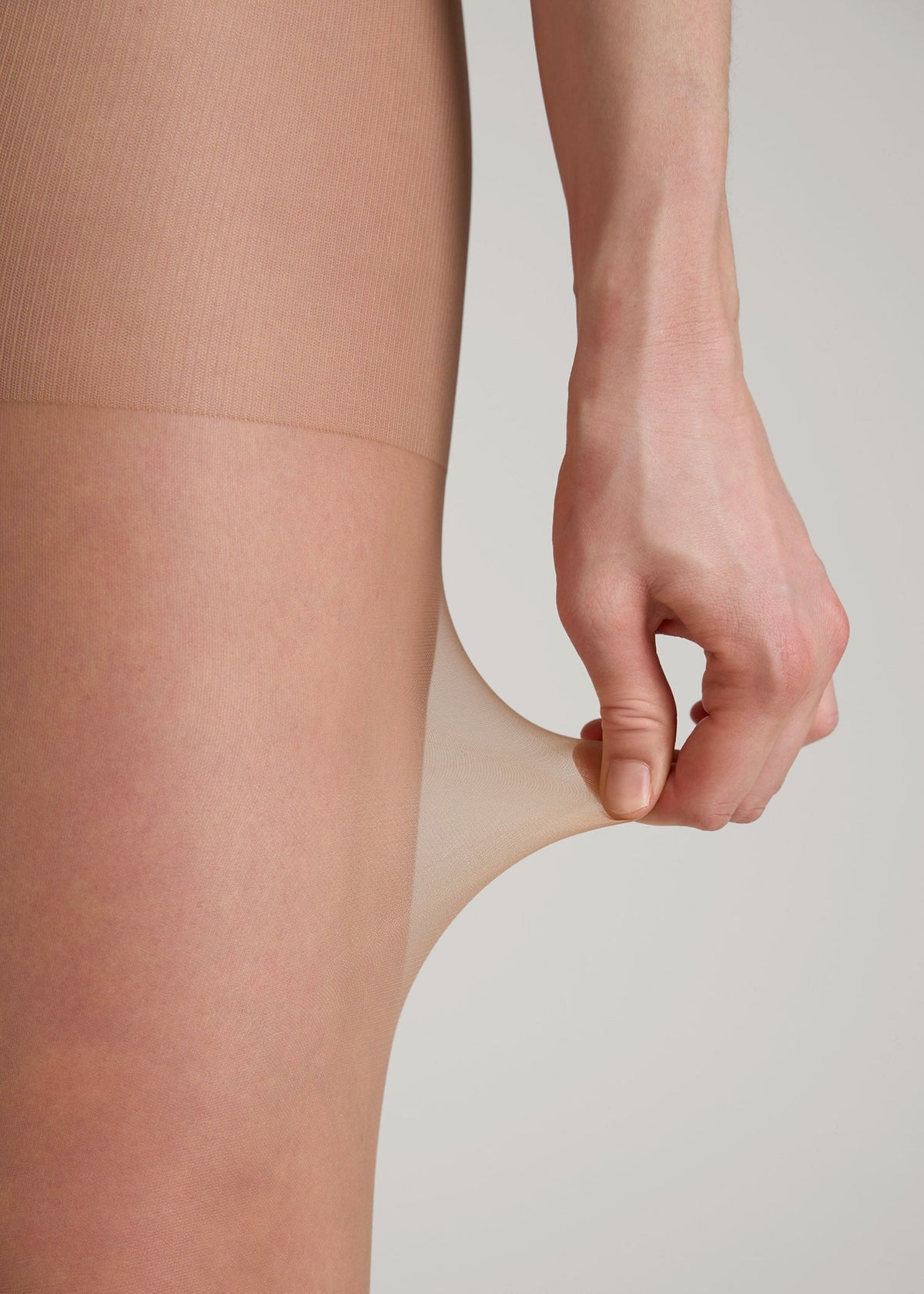 Ultra Sheer Pantyhose for Tall Women in Cool Sand