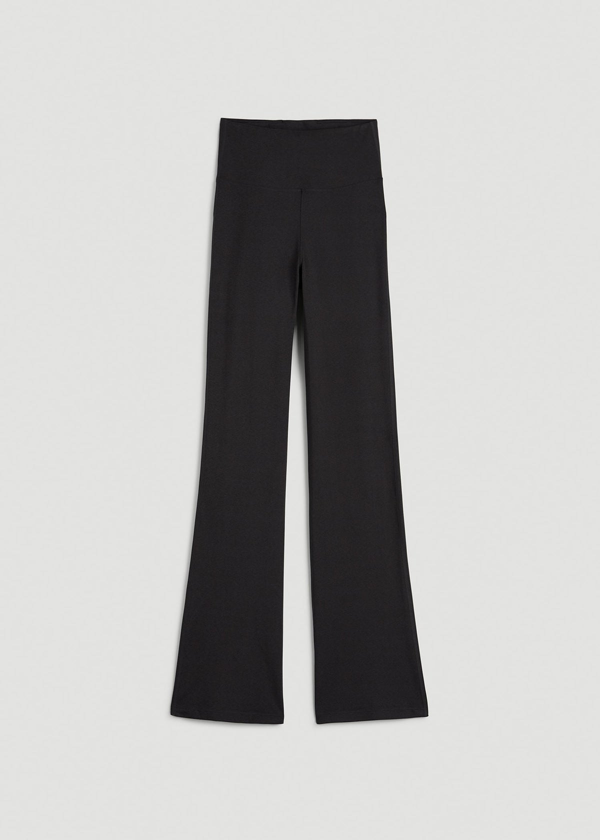 Ultra Soft High Rise Flare Yoga Pants for Tall Women in Black Mix