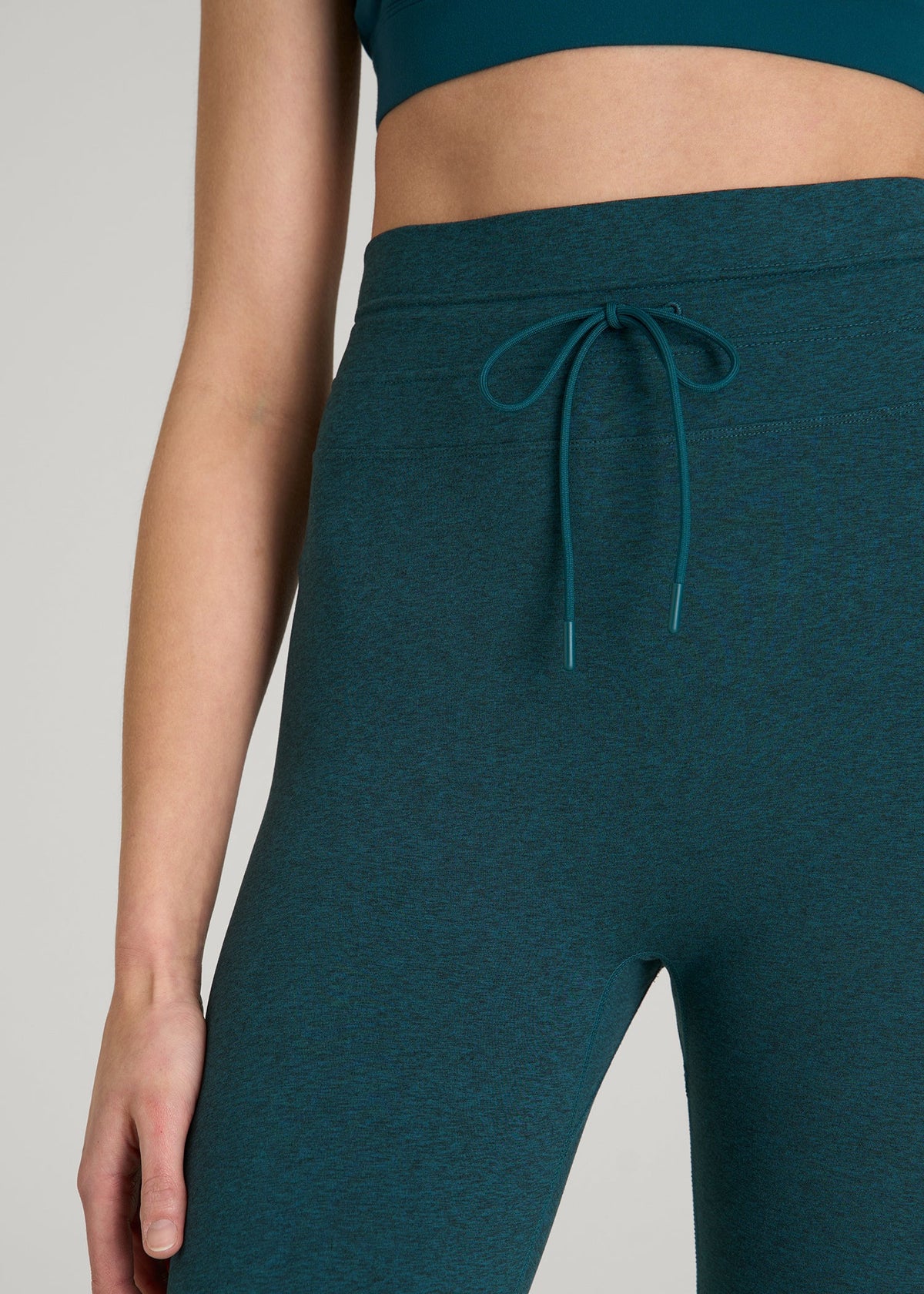 Ultra Soft Yoga Leggings for Tall Women in Deep Teal Mix