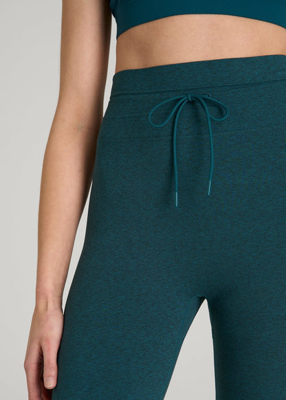 Ultra Soft Yoga Leggings for Tall Women in Deep Teal Mix