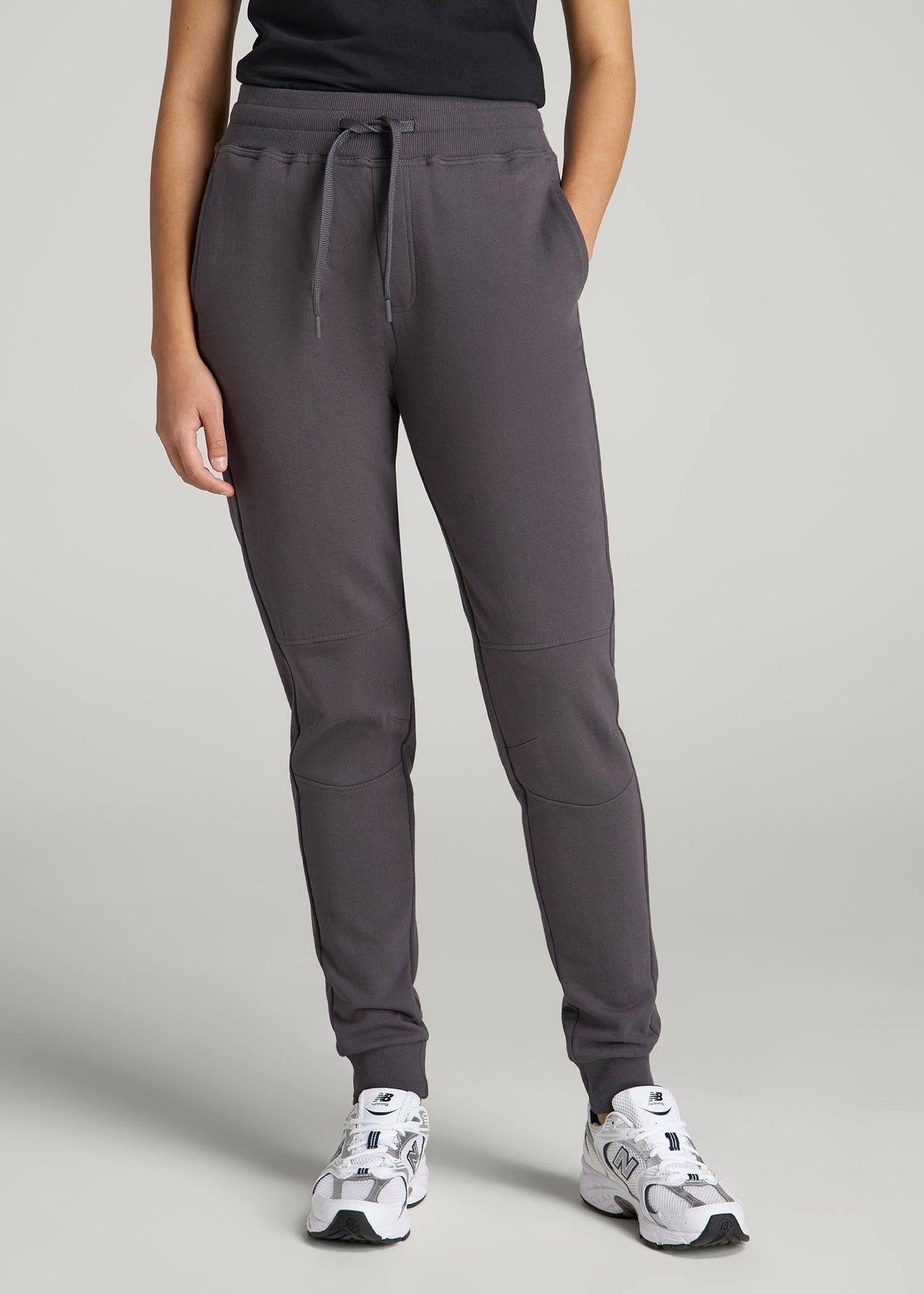 Wearever French Terry Joggers for Tall Women in Charcoal