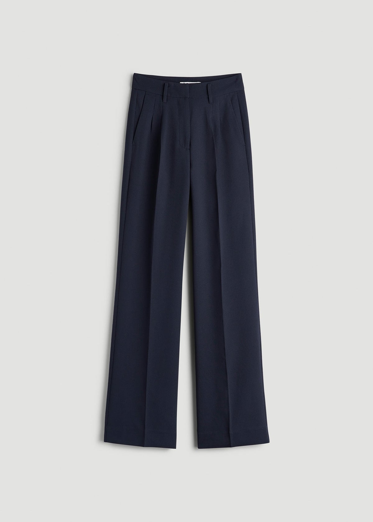 Pleated WIDE Leg Dress Pants for Tall Women in Navy